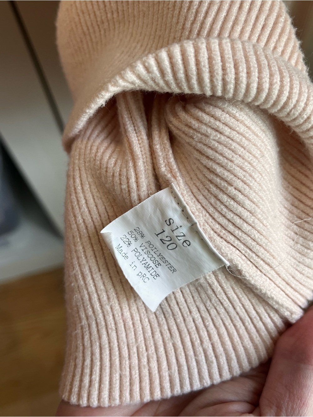 Source Unknown Light Pink Ribbed Ruffle Neck Dress - Picture 3 of 5